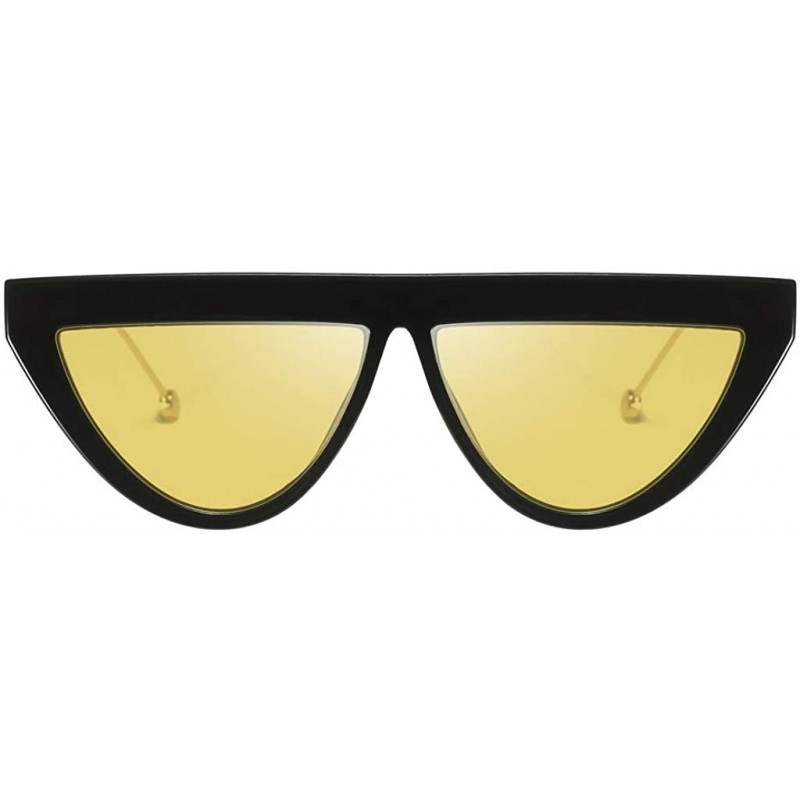 Rimless Vintage Small Semicircle Shape Sunglasses Glasses Retro Style For Unisex Women Men - G - C7196LWLNQH $11.44