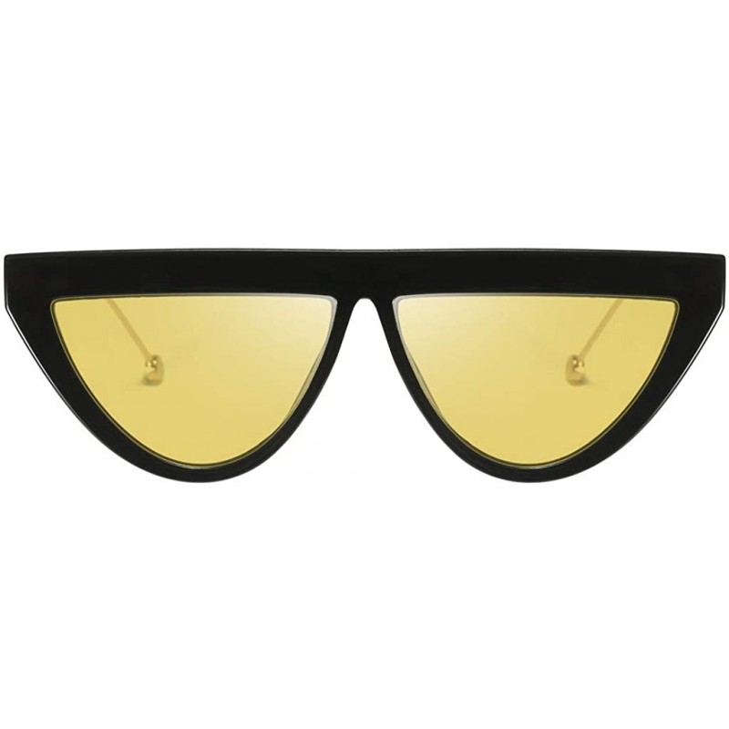 Rimless Vintage Small Semicircle Shape Sunglasses Glasses Retro Style For Unisex Women Men - G - C7196LWLNQH $11.44