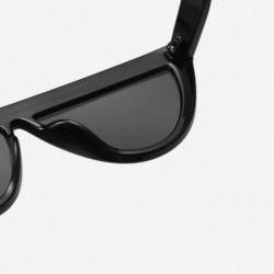Rimless Vintage Small Semicircle Shape Sunglasses Glasses Retro Style For Unisex Women Men - G - C7196LWLNQH $11.44