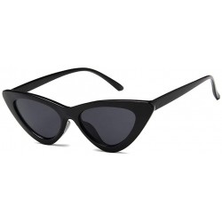 Cat Eye Vintage Triangle Cat Eye Women Sunglasses Travel UV400 Eyewear Sunglasses - C518XLWHEHH $18.02