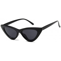 Cat Eye Vintage Triangle Cat Eye Women Sunglasses Travel UV400 Eyewear Sunglasses - C518XLWHEHH $16.86