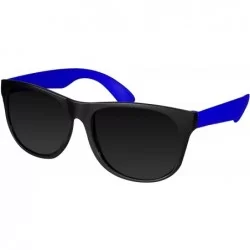 Square Retro Neon Colorful Arm Sunglasses for Adults Kids Party Favors - 12 Pack - Blue - CM11G2NHL53 $27.00