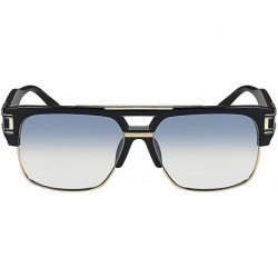 Square Square Aviator Large Fashion Sunglasses for Men Women Goggle Alloy Frame Glasses-UV400 - Blue - CH18UMKU54Z $11.08