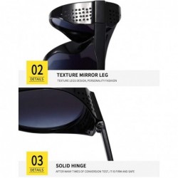 Oversized Unisex Steampunk Designer Square Sunglasses(Black) - Blue - CE194X7NM9D $10.85