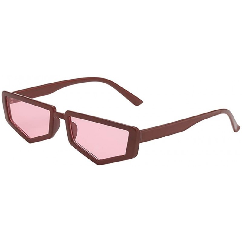 Sport Fashion Man Women Irregular Shape Sunglasses Glasses Vintage Retro Style Eyeglasses - E - CP18SXDASHW $7.71