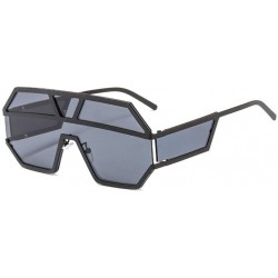 Square One Piece Lens Sunglasses Women Oversized Square Sun Glasses Men Sun Glasses Shades UV400 - 1 - CU18QWTHR6D $35.82