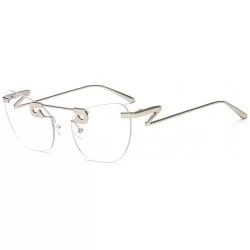 Goggle Fashion Sunglasses HD Marine Lens with Case Durable Frame UV Protection Driving Cycling Gift - Clear - CA18LD8G9CA $15.51