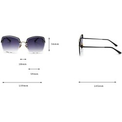 Oversized sunglasses Rhinestone Sunglasses oversized gradient - Purple&pink - C718Q9KR5X4 $12.61