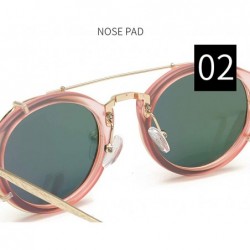 Oval Luxury Sunglasses Metal Frame-Classic Matte Shade Glasses-Polarized Unisex - D - C7190ONZ84I $35.66
