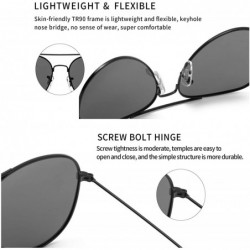 Oversized Polarized Sunglasses for Men Women Lightweight Mirror Sunglasses for Outdoor Activity Eye Glasses - CI1948EW45I $18.19