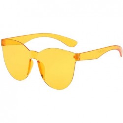 Aviator Fashion Sunglasses Transparent Eyeglasses - F - C2199O8S2D7 $12.49