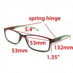 Semi-rimless Full-Rimless Flexie Reading double injection color Glasses NEW FULL-RIM - C51803NDULL $20.48