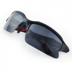 Sport Polarized Unbreakable Sunglasses Outdoor Activities - Black+red - CB18C6XTMN8 $13.21