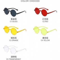 Oversized Oversized Sunglasses Designer Frameless Glasses - Red - C018S9TGM20 $9.88