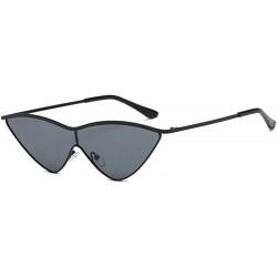 Square Small Cat Eye Sunglasses Vintage Square Shade Women Eyewear - CQ1943GSGXC $9.38