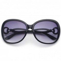 Square Classic style Sunglasses for women metal Resin UV400 Sun glasses - Black Gray - CL18SASI5NL $14.60