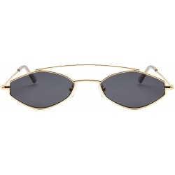 Shield Cute Sexy Ladies Cat Eye Sunglasses Women Metal Frame Fashion Vintage Gradient Sun Glasses UV400 Shades - CY198ZUCLRG ...
