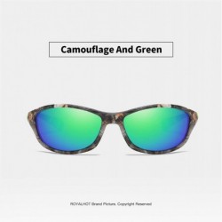 Sport Polarized Sport Sunglasses for Men Women Cycling Baseball Driving Fishing Running Golf - Camouflage Green - CT193XKUXSH...