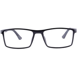 Rectangular TR90 Frame Men's Blue Light Blocking Computer Reading Glasses-LH89 - C1-gloss Black - CO18KN4EIW7 $86.84