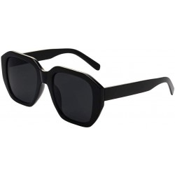 Oversized Oversize Boyfriend Plastic Sunglasses - B - C0199L54046 $15.34