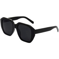 Oversized Oversize Boyfriend Plastic Sunglasses - B - C0199L54046 $8.82