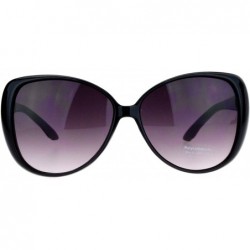 Butterfly Womens Butterfly Frame Sunglasses Classic Designer Fashion UV 400 - Black - CG187GNDY4T $9.87