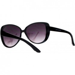 Butterfly Womens Butterfly Frame Sunglasses Classic Designer Fashion UV 400 - Black - CG187GNDY4T $9.87