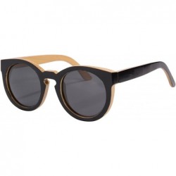 Wayfarer Polarized Sunglasses Handmade Wooden Glasses Bamboo Wood Eyewear Old Balance Sunglasses-Z6011 - CY17YZO9823 $35.15
