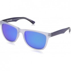 Square Life is Good Unisex-Adult Andes Polarized Square Sunglasses - Matte Crystal Blue - CX18RSC4C7H $30.87