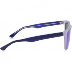 Square Life is Good Unisex-Adult Andes Polarized Square Sunglasses - Matte Crystal Blue - CX18RSC4C7H $60.30