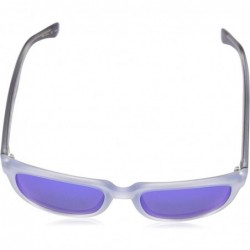 Square Life is Good Unisex-Adult Andes Polarized Square Sunglasses - Matte Crystal Blue - CX18RSC4C7H $60.30