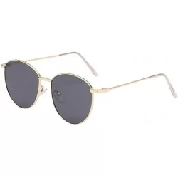 Wrap Simple Sunglasses Classic Sunglasses Metal Sunglasses Man Women Sunglasses - B - CG18TM5IZ6S $21.24