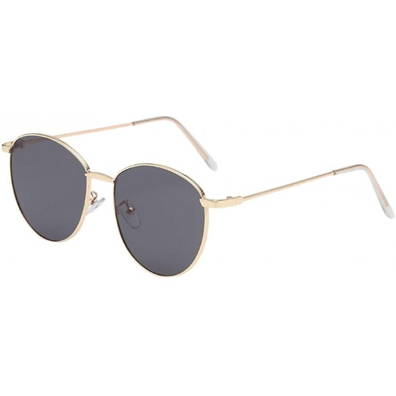 Wrap Simple Sunglasses Classic Sunglasses Metal Sunglasses Man Women Sunglasses - B - CG18TM5IZ6S $9.90