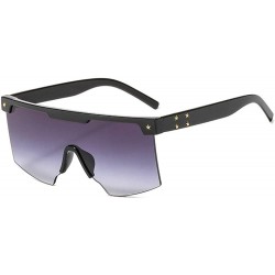 Oversized Fashion Oversized Sunglasses Glasses Sunglass - Black - C018XDWZTOZ $24.79
