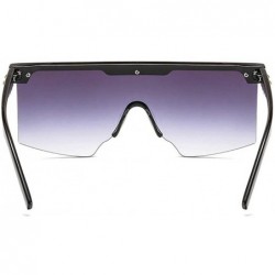 Oversized Fashion Oversized Sunglasses Glasses Sunglass - Black - C018XDWZTOZ $14.03