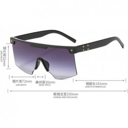 Oversized Fashion Oversized Sunglasses Glasses Sunglass - Black - C018XDWZTOZ $14.03