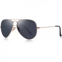 Square Classic Men Polarized sunglass Pilot Sunglasses for Women 58mm S8025 - Gold&black - C218DLLR72D $22.81