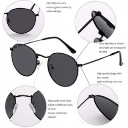 Oversized Large Metal Aviator Sunglasses/Small Round Metal Sunglasses for Men Women UV400 - C718ULMOD6I $10.24