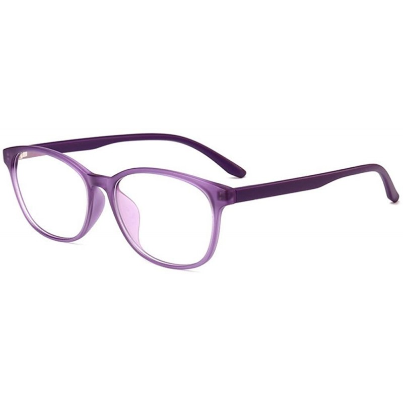 Square TR90 Blue Light Blocking Glasses Frame Computer Game Eyewear Blocking Blue Light - Purple - CE18CA7Y2UN $9.97