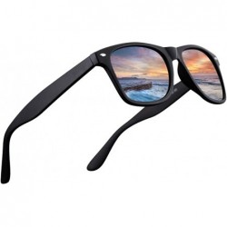 Sport Retro Classic Polarized UV 400 Sunglasses for Men P201907 - Black/G15 - C018IHYU4OT $12.21