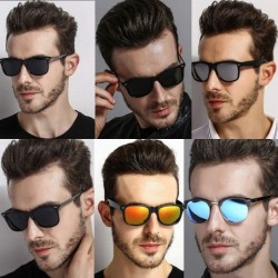 Sport Retro Classic Polarized UV 400 Sunglasses for Men P201907 - Black/G15 - C018IHYU4OT $12.21