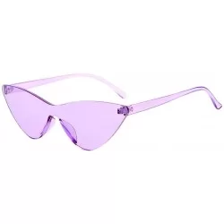 Rimless Glasses- Unisex Vintage Eye Sunglasses Retro Eyewear Fashion Radiation Protection - 8201pp - CG18RU5YAEQ $8.58