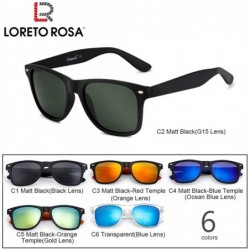 Sport Retro Classic Polarized UV 400 Sunglasses for Men P201907 - Black/G15 - C018IHYU4OT $12.21