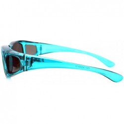 Goggle 2 Extra Small Polarized Fit Over Sunglasses Wear Over Eyeglasses - Pink / Teal - CB12LMD5PUP $24.78