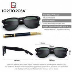 Sport Retro Classic Polarized UV 400 Sunglasses for Men P201907 - Black/G15 - C018IHYU4OT $12.21