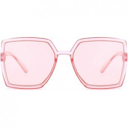 Oversized Vintage style Irregular Sunglasses for Men or Women plastic AC UV 400 Protection Sunglasses - Pink - CV18SASL5EE $1...