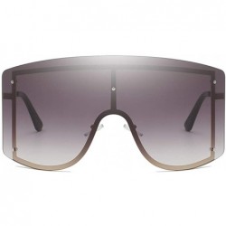 Oversized Oversized Gradient Sunglasses Anti-UV400 Cycling Goggle Men Women for Driving Fishing Baseball Running Hiking - CB1...