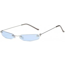 Oval Small Oval Sunglasses For Small Face Women And Men Cat Eye Sun Glasses UV400 - C6 - C01900HRD20 $8.99