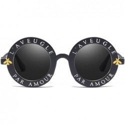 Aviator Retro Small Round Sunglasses Women Vintage Brand Shades Metal Color Sun Glasses Fashion Designer Lunette - Pink - CA1...