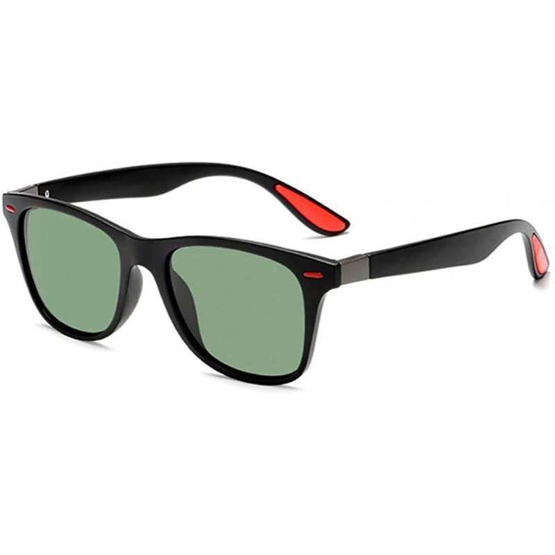 Goggle Square Shade Glasses-Polarized Sunglasses For Men Women-UNBREAKABLE Frame - H - CD1905Y8XW8 $32.70